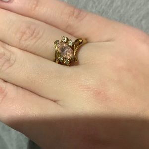 Sterling silver finished in 18k Gold ring